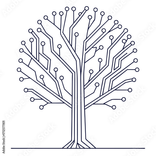 abstract tree vector