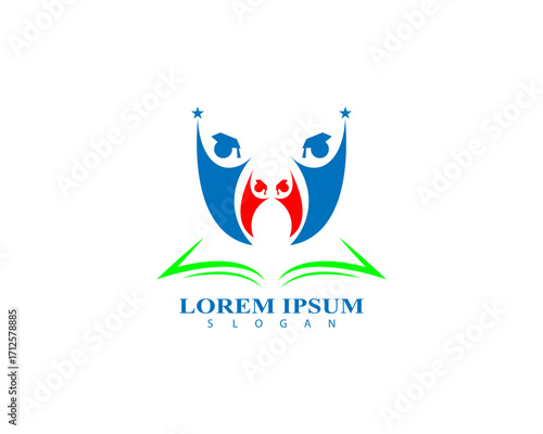 Education logo design vector template