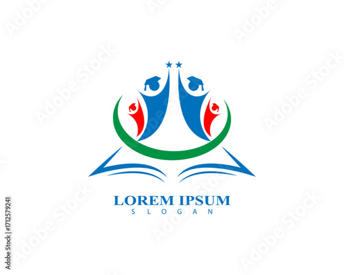 Education logo design vector template