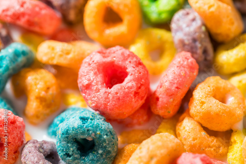 Canvas-taulu Sweet Organic Fruity Kids Breakfast Cereal