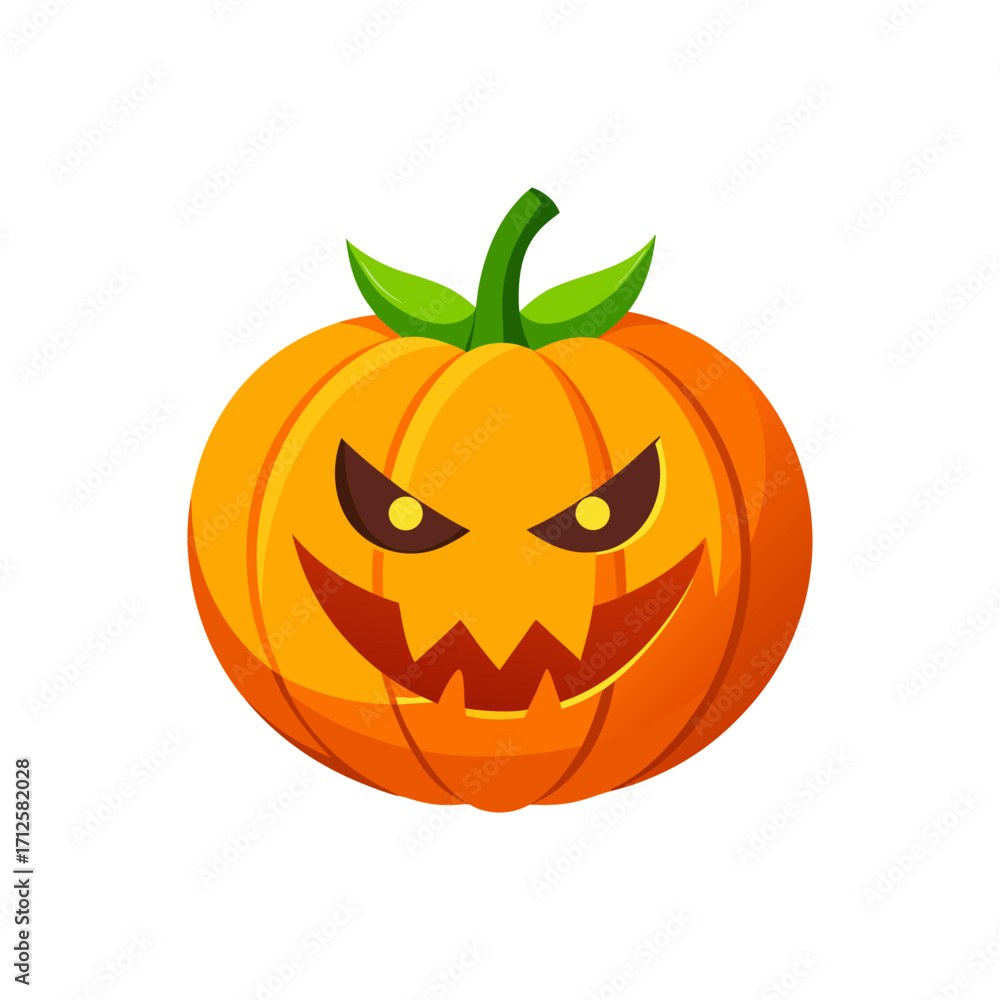 Fototapeta premium Halloween Pumpkin Jack O Lantern Vector