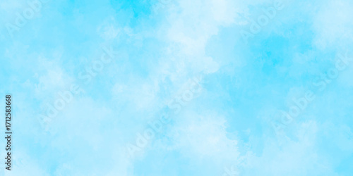 Abstract grunge sky blue soft painted watercolor paint splash. inspiring views of fluffy clouds blue sky background. cloudy blue sky various natural clouds and smoke. morning cloud in the sky.