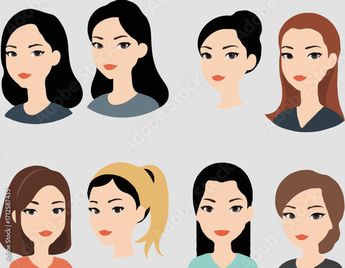 woman avatar constructor