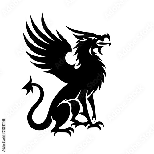 vector illustration of a Griffin