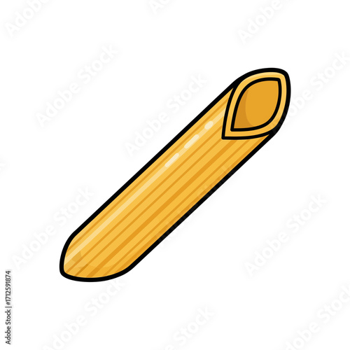 Delicious Golden Penne Pasta Tube - Perfect Ingredient for Italian Cuisine Dishes and Cooking