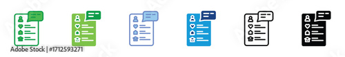 Personal Profile Icon – Resume, CV, User Account, Contact Information, and Identity Document