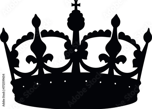 King and queen crown silhouette, crown clip art
