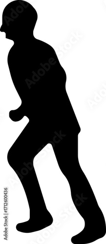 Running people of all ages are jogging icon.Editable Stroke. Pixel Perfect. For Mobile and Web.Run, Senior, kids running.