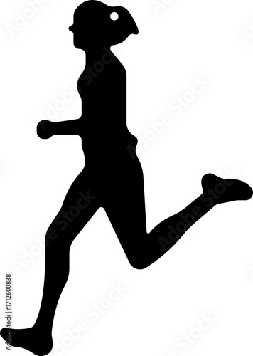 Running people of all ages are jogging icon.Editable Stroke. Pixel Perfect. For Mobile and Web.Run, Senior, kids running.