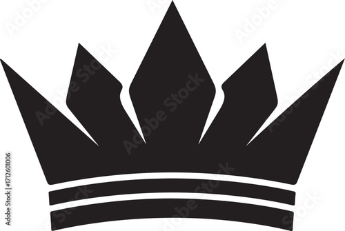 crown silhouette on white background