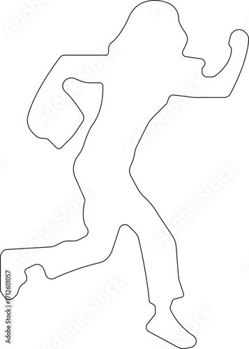 Running people of all ages are jogging icon.Editable Stroke. Pixel Perfect. For Mobile and Web.Run, Senior, kids running.