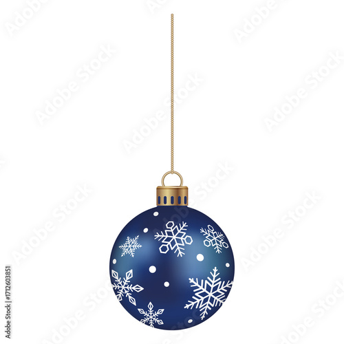 christmas ball on white background