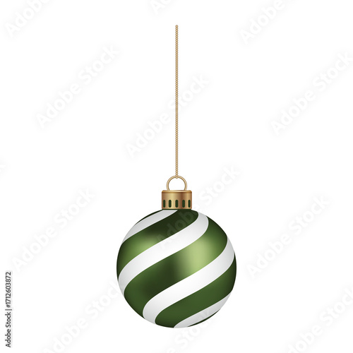 christmas ball on white background