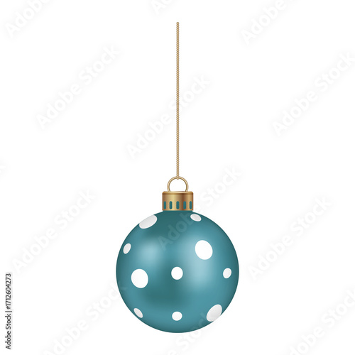 christmas ball isolated on white