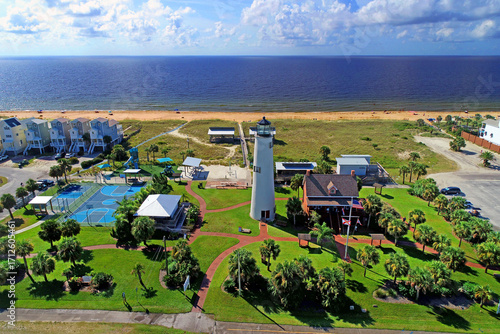 Cape St. George Light on St. George Island in Lighthouse Park Florida Panhandle 09.15.2025