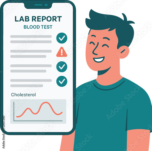 Remote Lab Test Results App Vector
