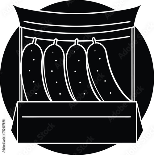 Black and white vector illustration of a vintage black leather armchair in a stylish interior setting