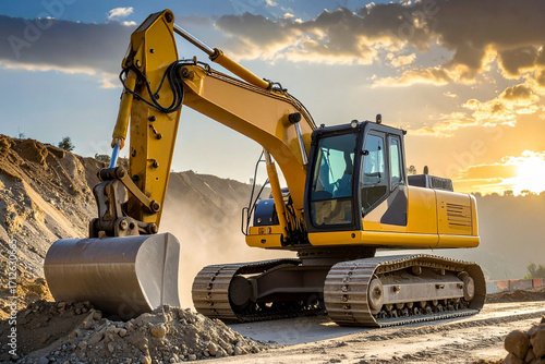 Heavy Industrial Machinery in Quarry