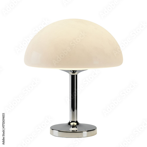 Modern mushroom table lamp isolated PNG with Transparent Background