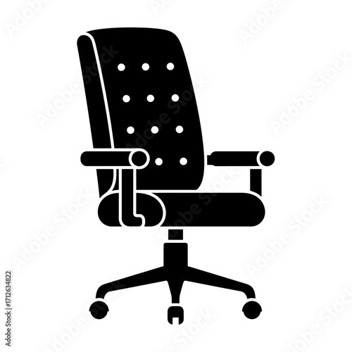 office chair isolated on white