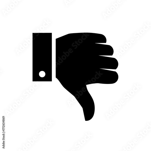hand with thumb down