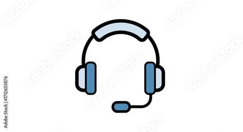 Headset icon, representing customer service and communication services