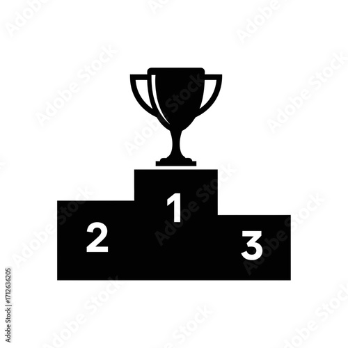 gold trophy cup isolated on white
