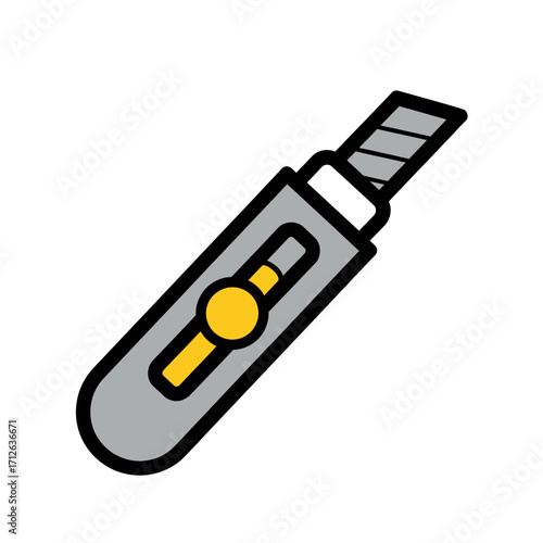 vector illustration of an electric saw