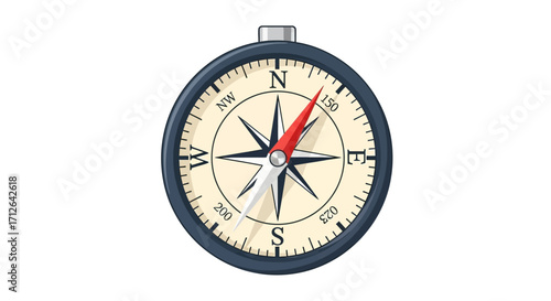 A classic navigational compass