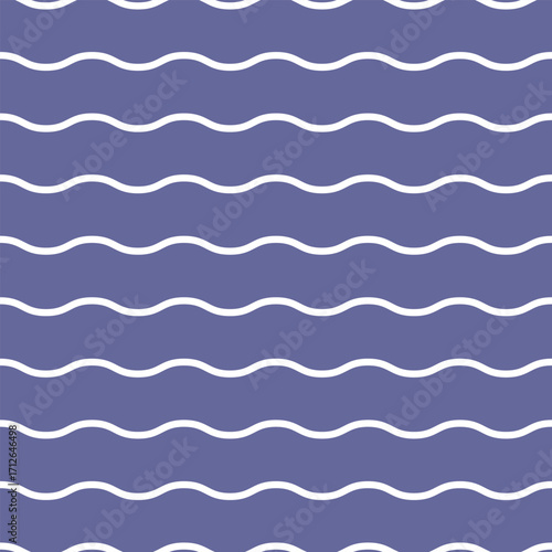 White wavy lines on an indigo-gray background form a seamless and elegant pattern. Ideal for minimal, modern, or subdued design projects across both digital and print media.