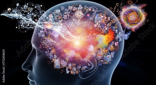 The Mind's Canvas: A Visual Representation of Thoughts, Memories, and Creativity