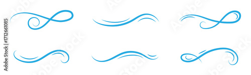Wind blow vector. air flow symbol. vector illustration