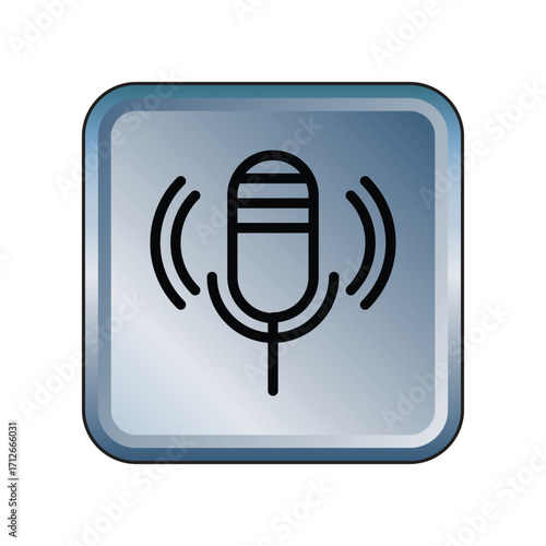 Mic icon design template