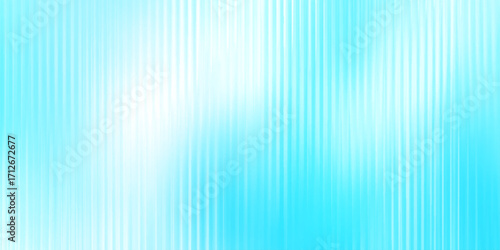 abstract blue blurred canvas background with various geometric lines, Abstract background with reeded ribbed glass effect of soft and light blue gradient colors.