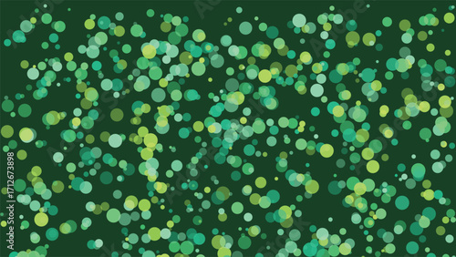 Green circles background abstract vector design with clean modern feel