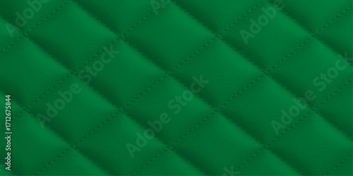 Luxury seamless green leather texture for vintage upholstery and decorative. decoration, decor, textured, black, closeup, style, illustration, color, vector, fashion