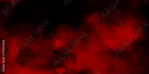 Smoke overlays black and red background. watercolor marble pattern design. paint brush strokes. fire red texture. vintage retro red background. Red vapor on black background. red smoky clouds.	