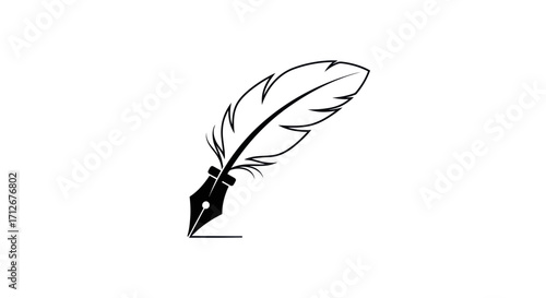 Elegant Quill Pen for Writing and Calligraphy.