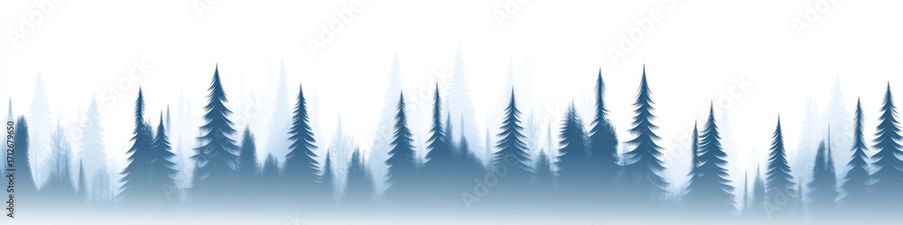 Obraz premium Winter landscape wallpaper illustration scenery nature.