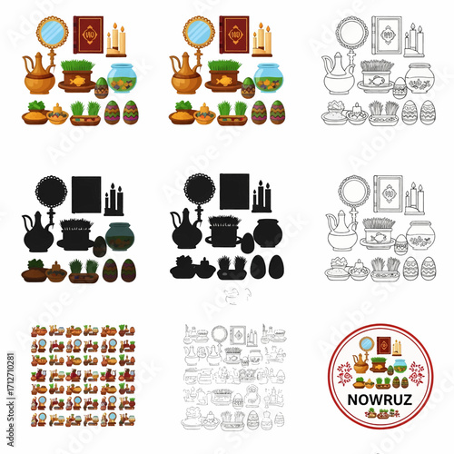 Nowruz Haft Seen Table Setting Symbols and Decorative Elements