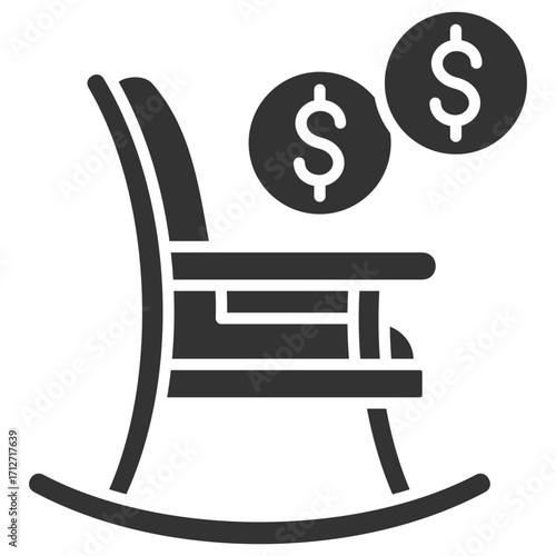 Pension Glyph Icon