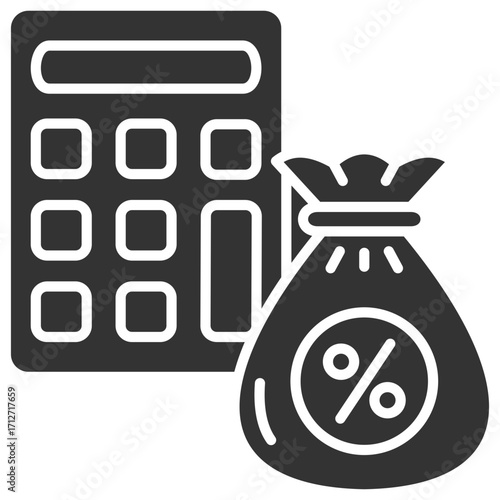 Tax Glyph Icon