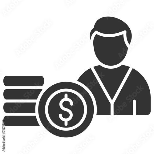 Income Glyph Icon