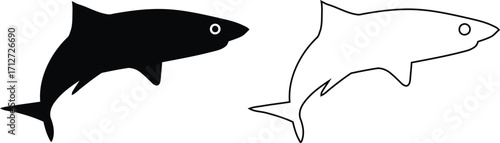 Fish Silhouettes Fish Silhouettes Koi Fish Silhouettes Set Of Cartoon Fish Silhouettes Cod vector Fish Silhouettes Eps 10