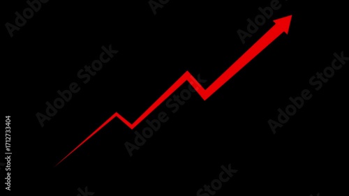 Creative Graph hand drawn arrow chart growing up. Exponential growth and Business profit increase. white arrow rising transparent channel.