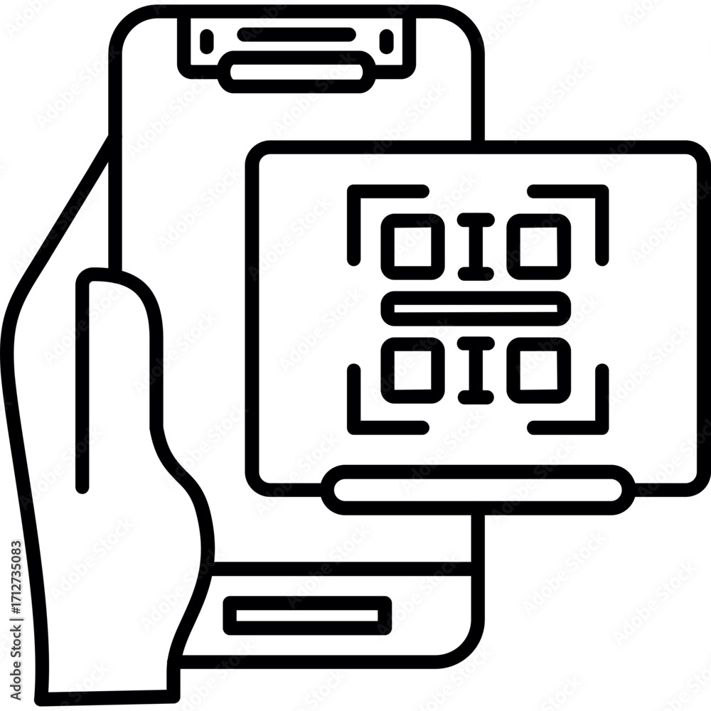 Obraz premium Qr Scan Icon