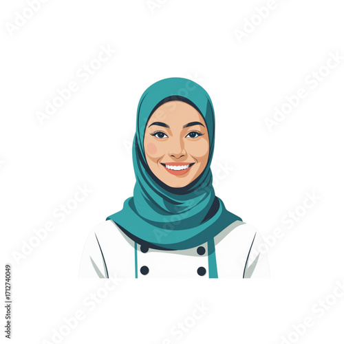 hijab woman moslim chef