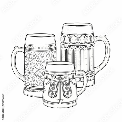 Oktoberfest Beer Mugs A Celebration of Bavarian Culture and Drink