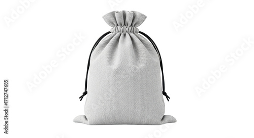 Tableau sur toile Isolated drawstring bag holds small items gift treat jewelry favor sample promot