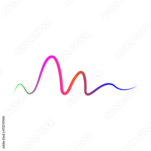 Sound waves vector illustration design